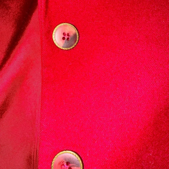 Vintage Pendelton Red Burgundy Wool Blazer size 16 - Picture 4 of 7